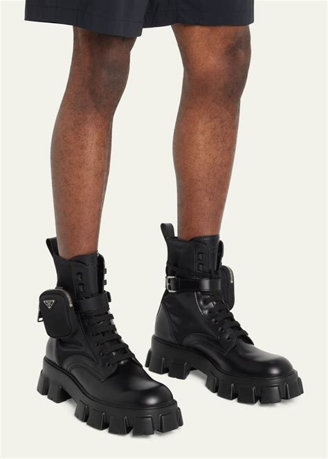 mens prada combat boots|prada boots men's price.